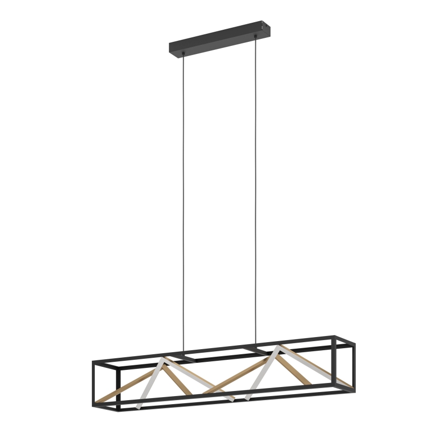 Eglo - Candeeiro suspenso LED com regulação LED/46W/230V 2700-6500K preto/dourado + comando