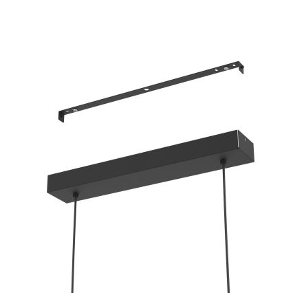 Eglo - Candeeiro suspenso LED com regulação LED/46W/230V 2700-6500K preto/dourado + comando