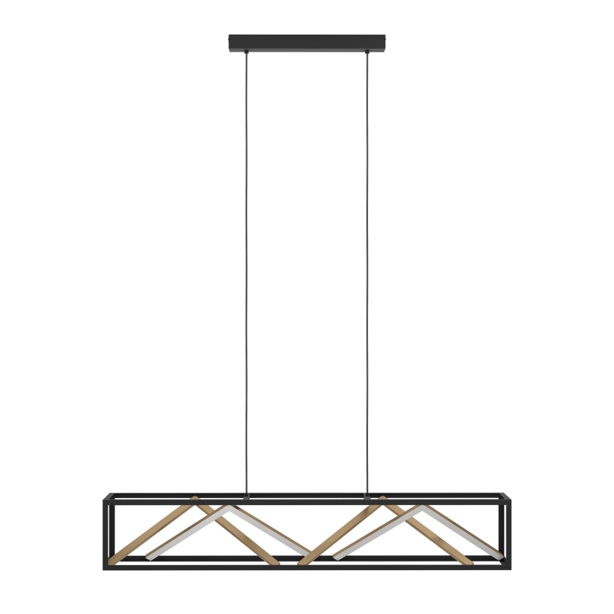 Eglo - Candeeiro suspenso LED com regulação LED/46W/230V 2700-6500K preto/dourado + comando