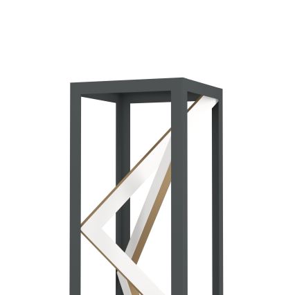 Eglo - Candeeiro de mesa LED com regulação LED/21W/230V 2700-6500K preto/dourado + comando