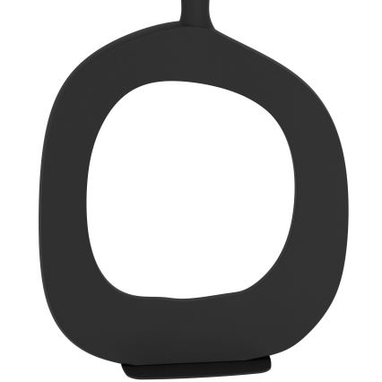 Eglo - Candeeiro de mesa 1xE27/60W/230V 88 cm preto/creme