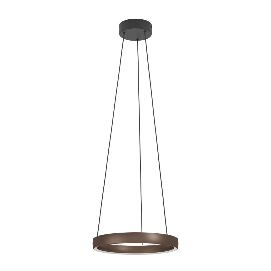 Eglo - Lustre LED dimerizável suspenso por cabo com sensor de movimento 2xLED/25W/230V 2200-6500K Ø 80 cm castanho