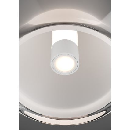 Eglo - Candeeiro de teto LED dimerizável LED/5,5W/230V + LED/1,6W 2200-6500K Ø 25 cm cromado brilhante + controlo remoto