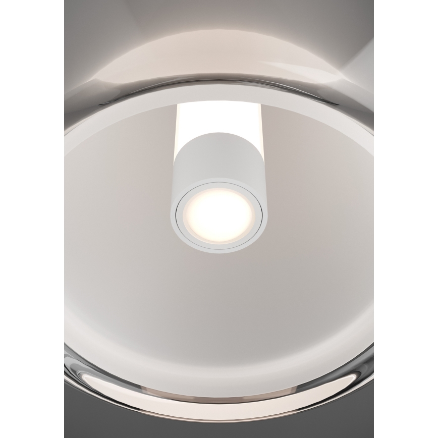 Eglo - Candeeiro de teto LED dimerizável LED/5,5W/230V + LED/1,6W 2200-6500K Ø 25 cm cromado brilhante + controlo remoto