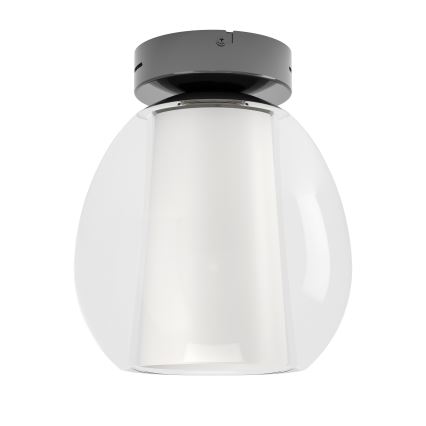 Eglo - Luminária de teto LED dimerizável LED/5,5W/230V + LED/1,6W 2200–6500K, diâmetro 25 cm, preto cromado + comando remoto