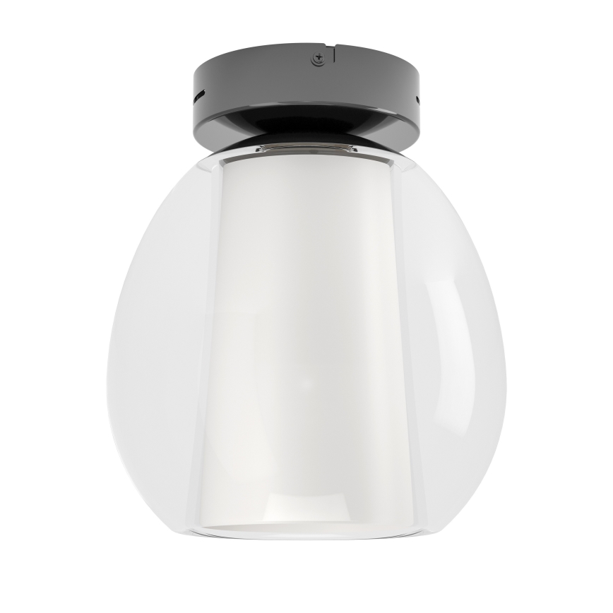 Eglo - Luminária de teto LED dimerizável LED/5,5W/230V + LED/1,6W 2200–6500K, diâmetro 25 cm, preto cromado + comando remoto