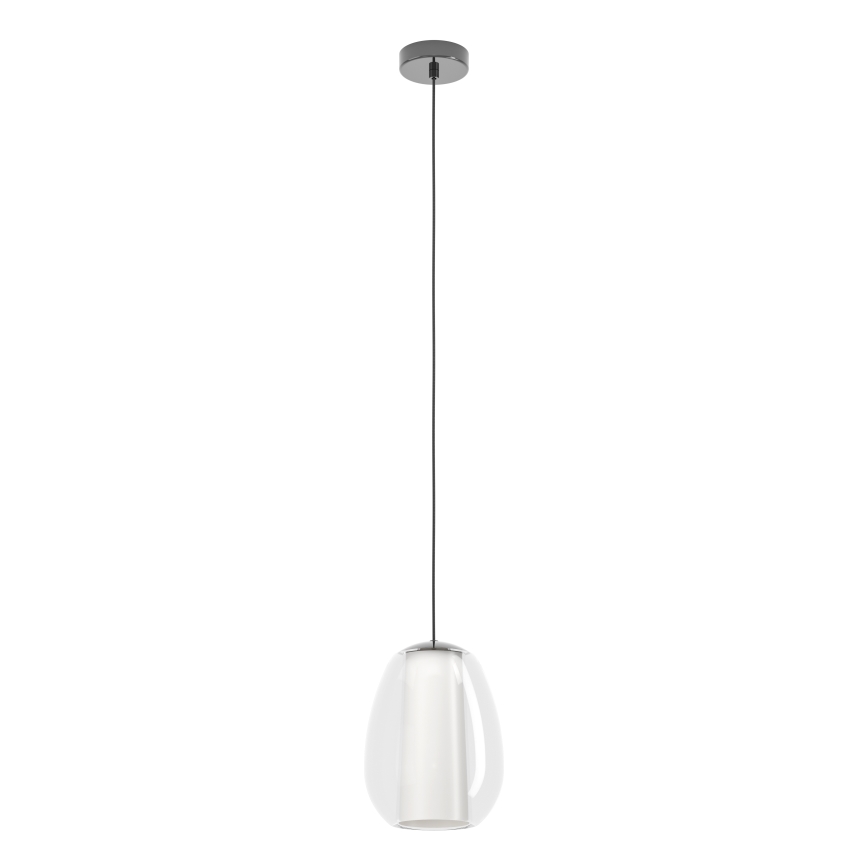 Eglo - Lustre LED dimerizável suspenso por cabo LED/7W/230V + LED/1,6W 2200-6500K preto cromado