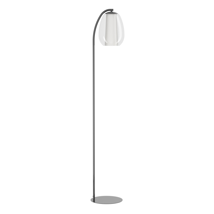 Eglo - Candeeiro de pé LED dimável LED/7W/230V + LED/1,6W 2200-6500K preto cromado