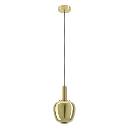 Eglo - Lustre pendente dimerizável em cabo LED/5,5W/230V + LED/1,6W dourado