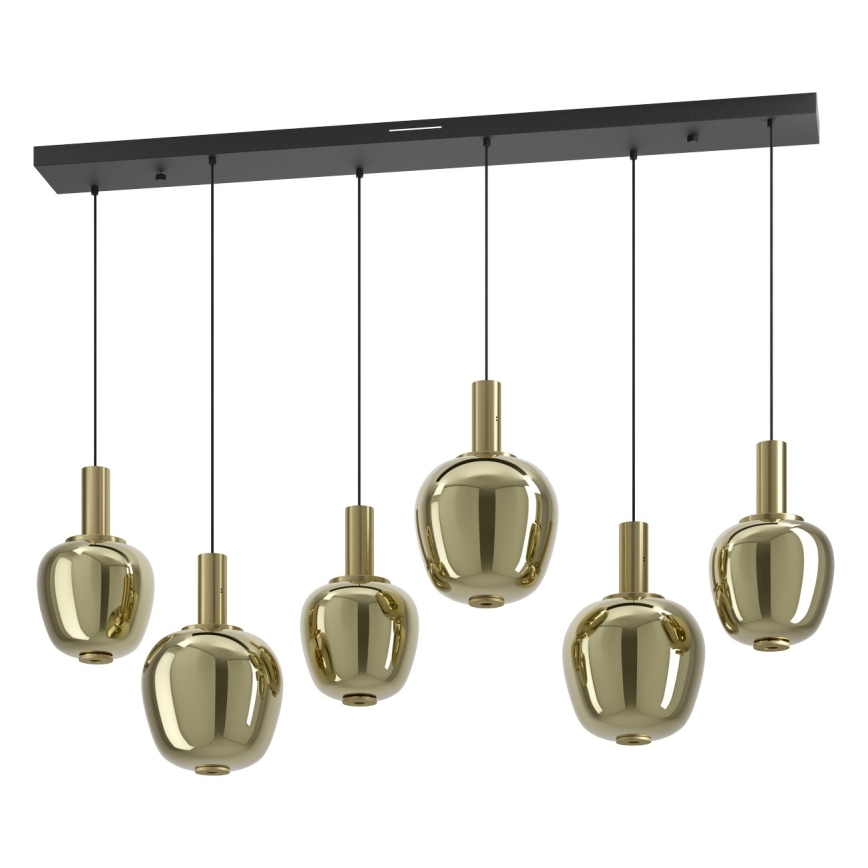 Eglo - Lustre LED regulável 3xLED/5W/230V + 3xLED/6,5W + 6xLED/1,6W dourado