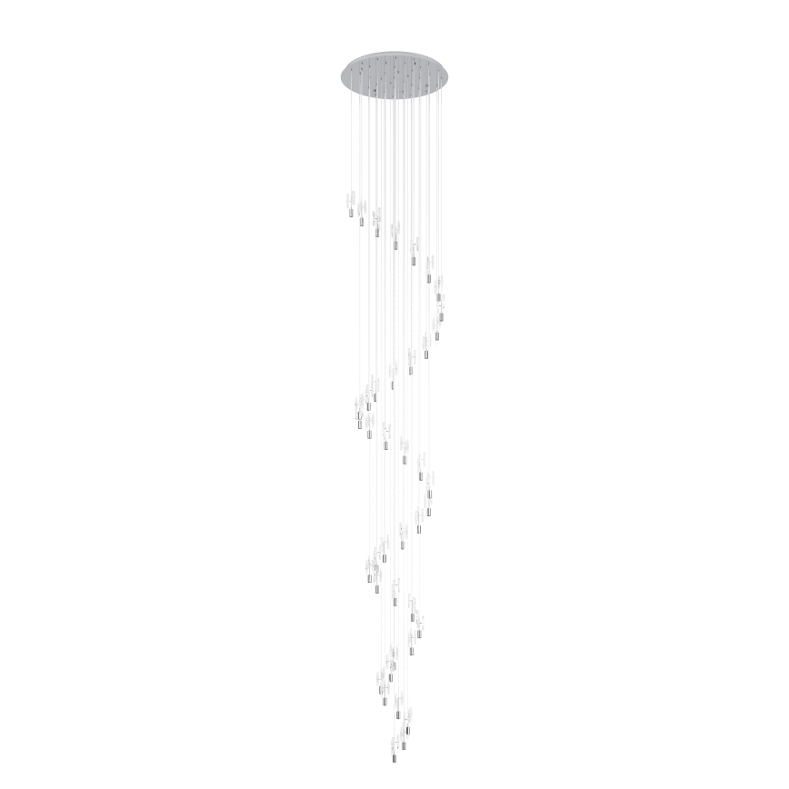 Eglo - Lustre LED suspenso em cabo 40xLED/2,1W/230V 2200/3000/4000K cromado brilhante