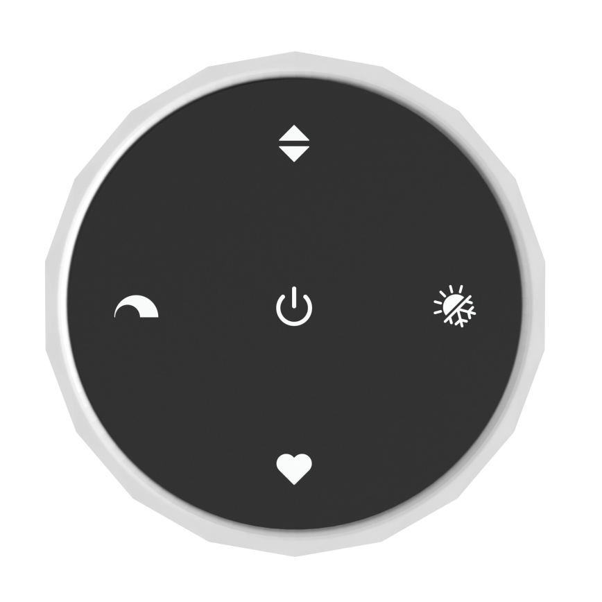 Eglo - Lustre LED dimerizável suspenso por cabo 8xLED/5,8W/230V 2200-6500K preto/bege/fumê + controlo remoto