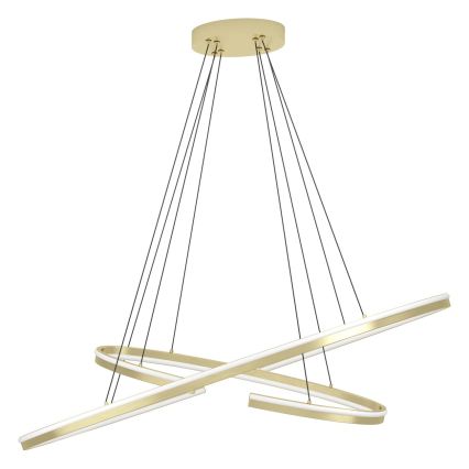 Eglo - Lustre LED dimerizável suspenso por cabo LED/50W/230V 2200-6500K dourado + controlo remoto