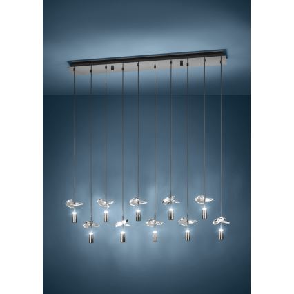 Eglo - Lustre LED suspenso por cabo 10xLED/2,6W/230V 2200/3000/4000K cromado brilhante