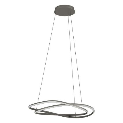 Eglo - Lustre LED dimerizável suspenso por cabo LED/60W/230V 2200-6500K cinzento + comando à distância
