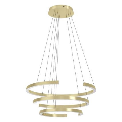 Eglo - Lustre LED dimerizável suspenso por cabo LED/50W/230V 2200-6500K dourado + comando à distância