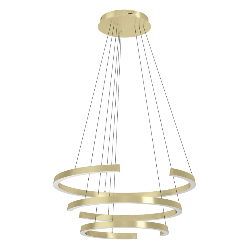 Eglo - Lustre LED dimerizável suspenso por cabo LED/50W/230V 2200-6500K dourado + comando à distância