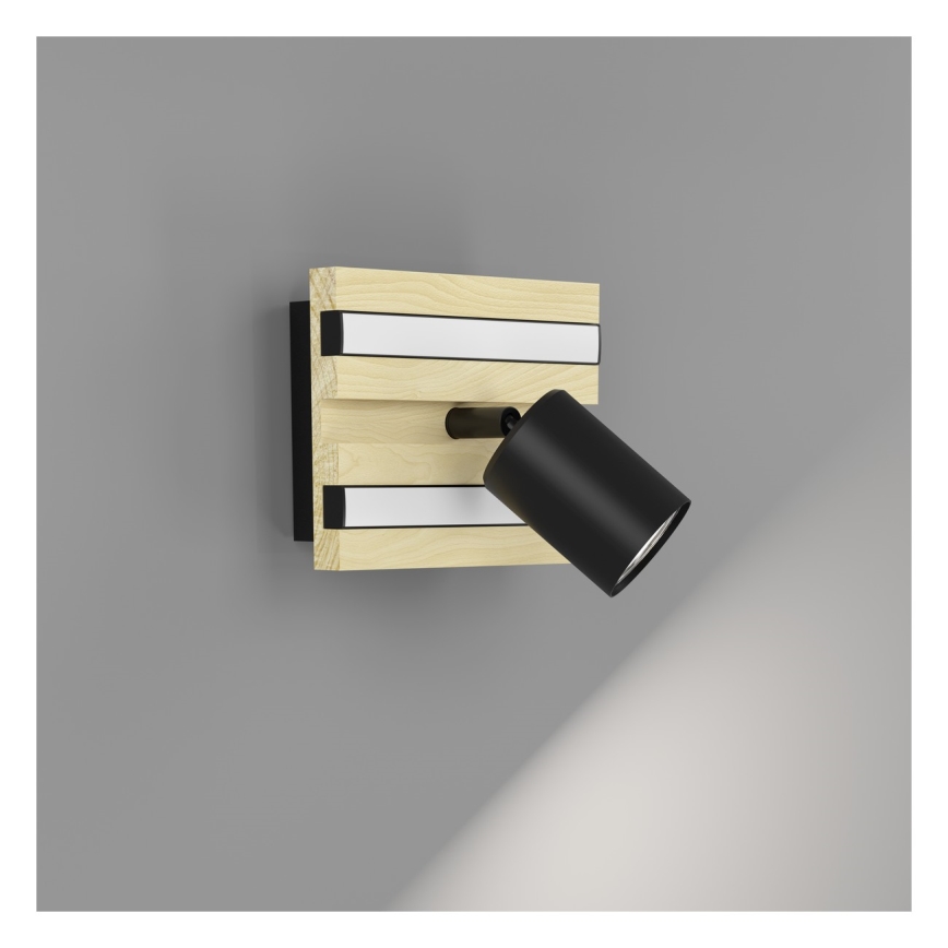 Eglo - Aplique de parede com spots LED, LED/2,2W/230V + 2xLED/1,2W + 2xLED/2W bege/preto