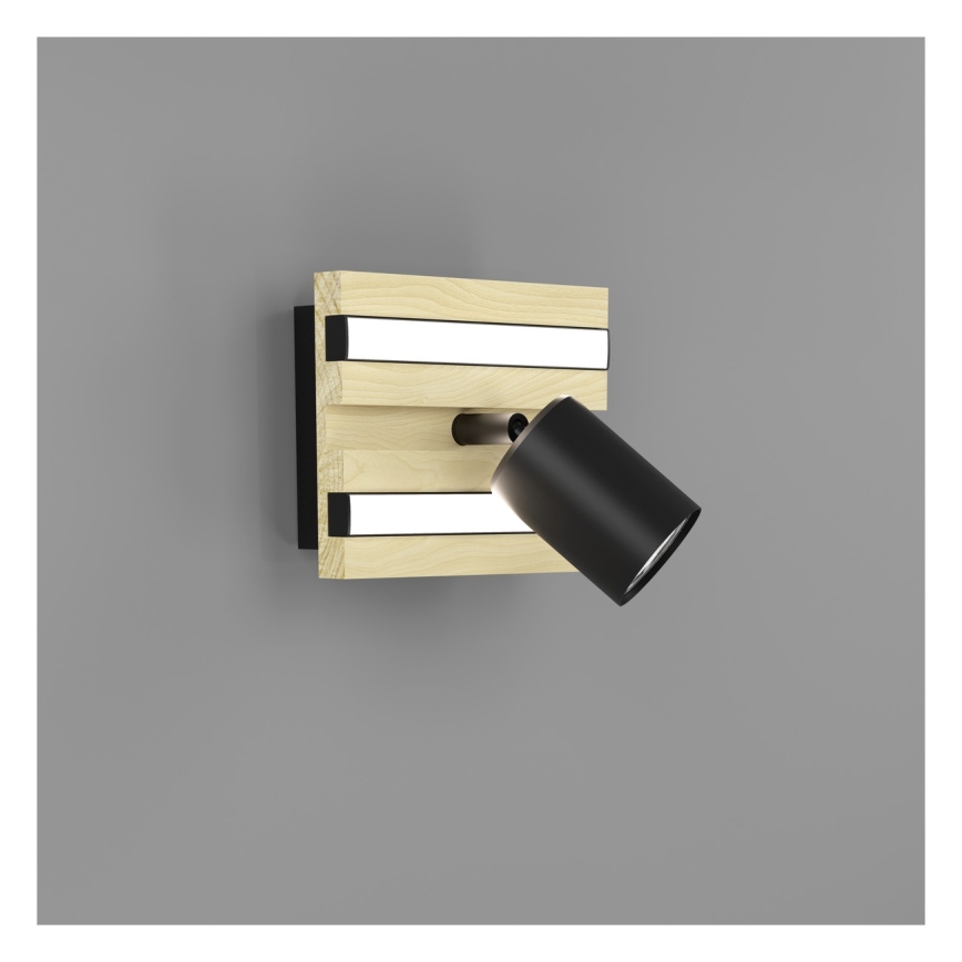 Eglo - Aplique de parede com spots LED, LED/2,2W/230V + 2xLED/1,2W + 2xLED/2W bege/preto