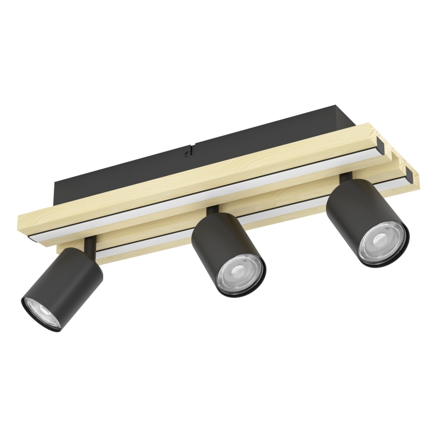 Eglo - Candeeiro de focos LED 3xLED/2,2W/230V + 2xLED/1,2W + 2xLED/2W bege/preto