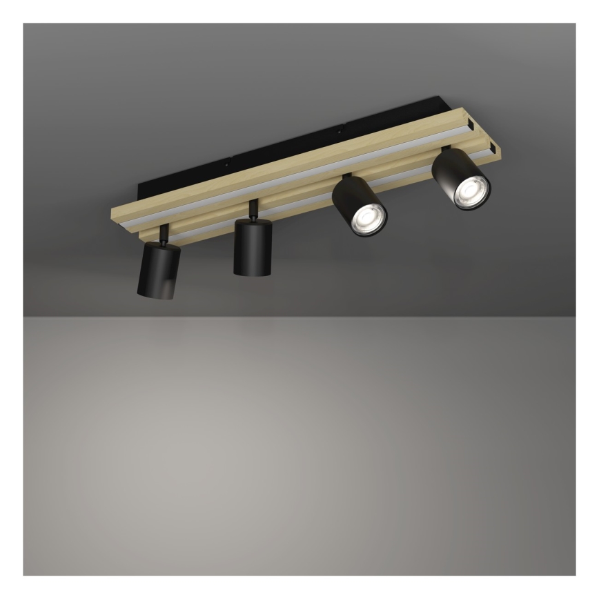 Eglo - Luminária de focos LED 4xLED/2,2W/230V + 2xLED/1,2W + 2xLED/2W bege/preto