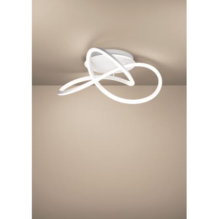 Eglo - Candeeiro de tecto LED dimerizável LED/40W/230V 2200-6500K Ø 83 cm branco + comando remoto