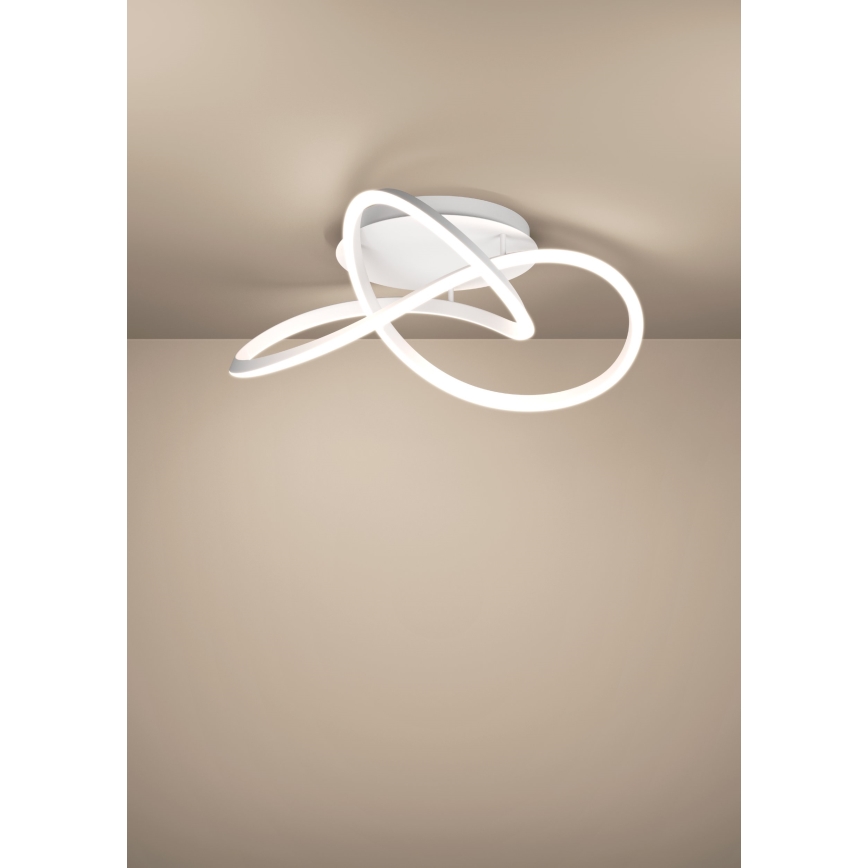 Eglo - Candeeiro de tecto LED dimerizável LED/40W/230V 2200-6500K Ø 83 cm branco + comando remoto