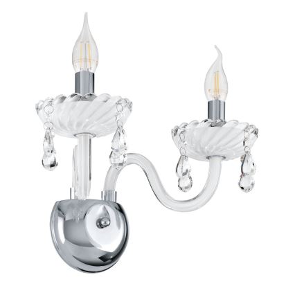 Eglo 39116 - Luz de parede CARPENTO 2xE14/40W/230V