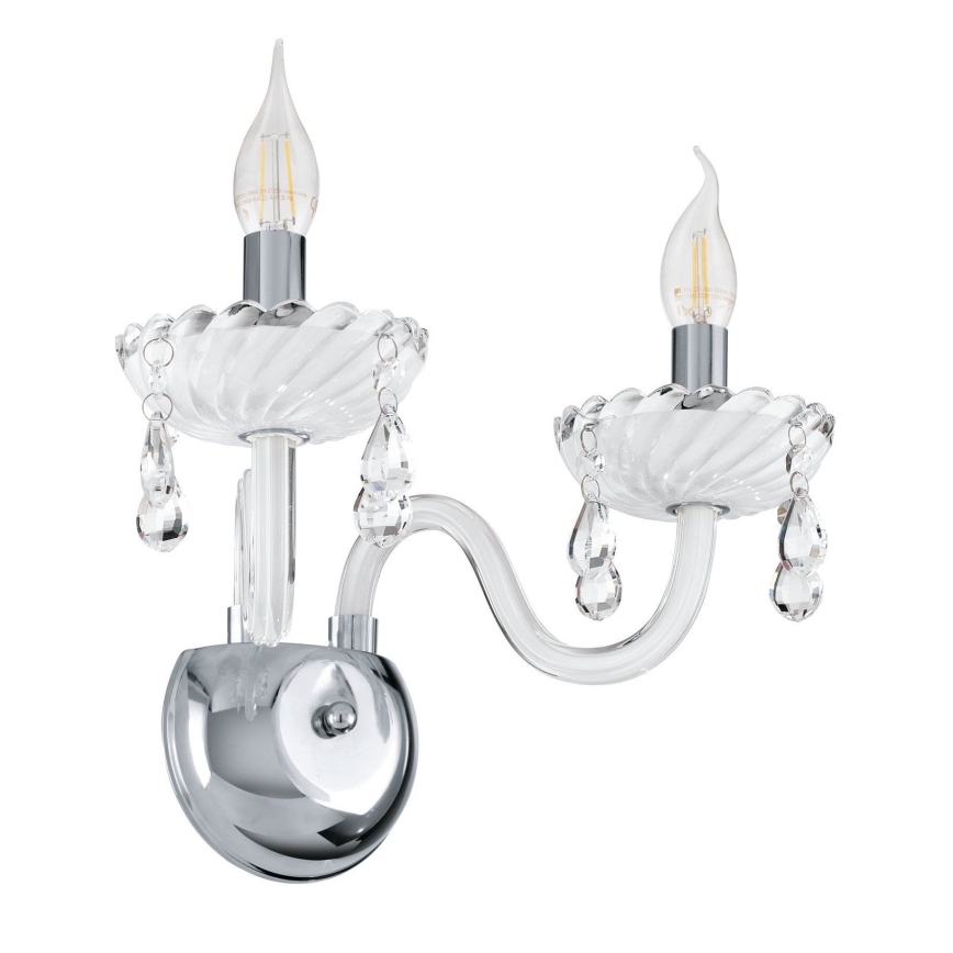 Eglo 39116 - Luz de parede CARPENTO 2xE14/40W/230V