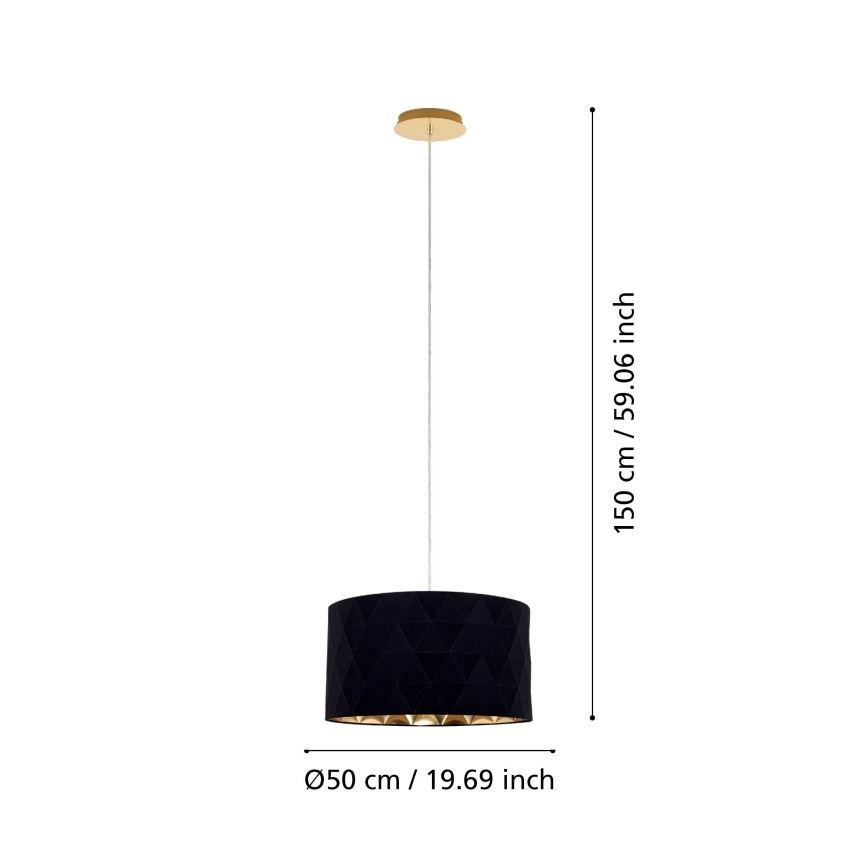 Eglo Stars of Light 39224 - Lustre suspenso em cabo DOLORITA 3xE27/60W/230V