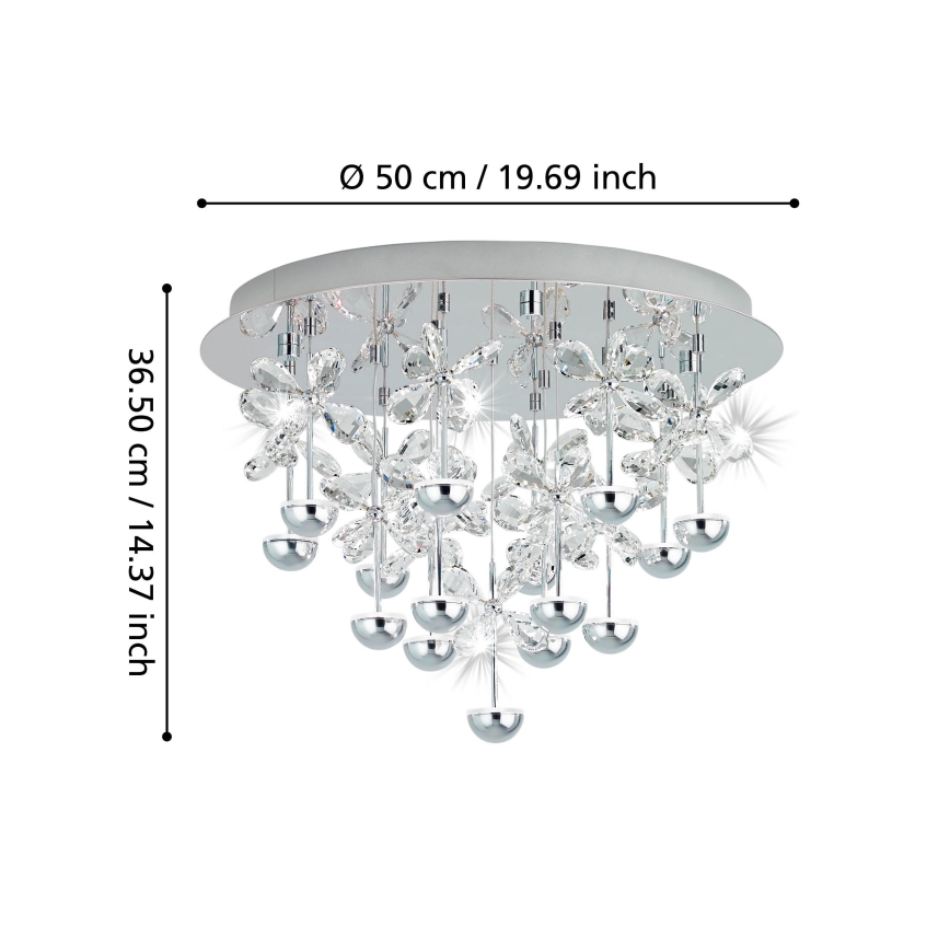 Eglo - LED Candeeiro de teto dimerizável LED/27W/230V
