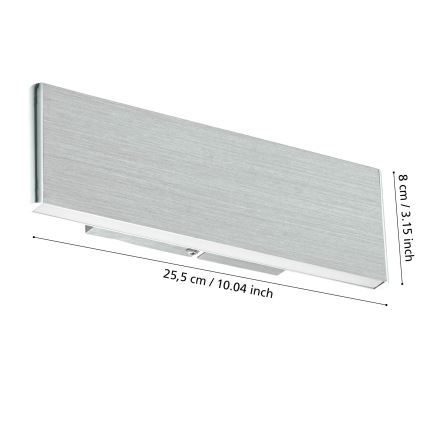 Eglo - Iluminação de parede LED 2xLED/5,4W/230V