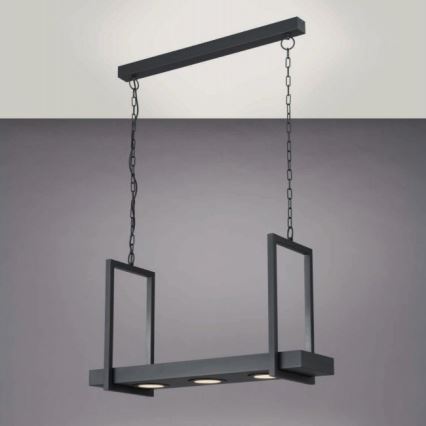 Eglo 39299 - Lustre dimerizável LED RGBW suspenso por corrente com prateleira CALAMONA 3xLED/6W/230V + controlo remoto
