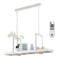 Eglo 39302 - Lustre LED RGBW regulável suspenso por corrente com prateleira CALAMONA 5xLED/6W/230V + comando remoto
