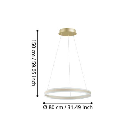 Eglo - Candelabro num fio fosco LED LED/78W/230V