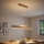 Eglo 39344 - Lustre LED suspenso por cabo CLIMENE LED/17W/230V + LED/4,2W carvalho