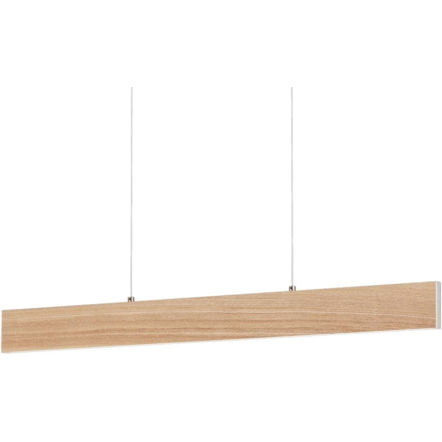 Eglo 39344 - Lustre LED suspenso por cabo CLIMENE LED/17W/230V + LED/4,2W carvalho
