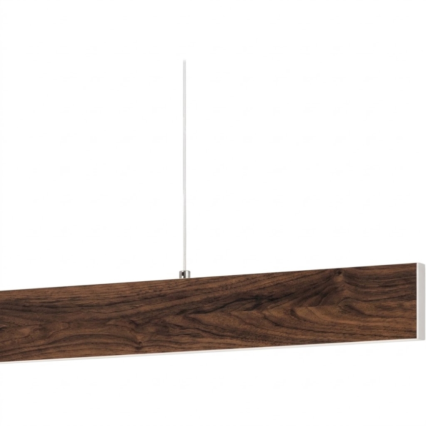 Eglo - Lustre LED suspenso por cabo LED/17W/230V + LED/4,2W, acabamento nogueira