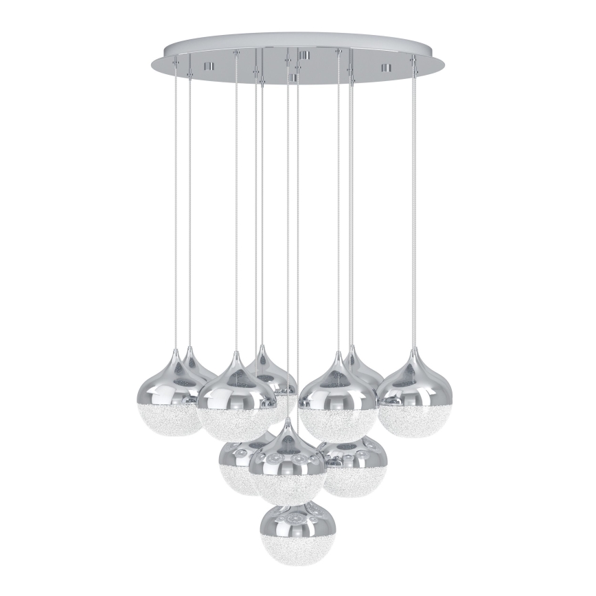 Eglo - Candelabro suspenso LED com regulação 10xLED/3,1W/230V