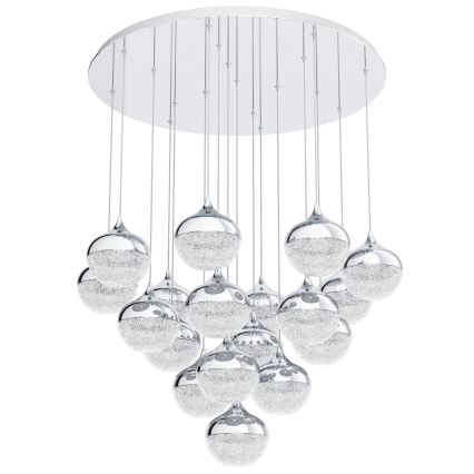 Eglo - Candelabro suspenso LED com regulação 18xLED/3,1W/230V