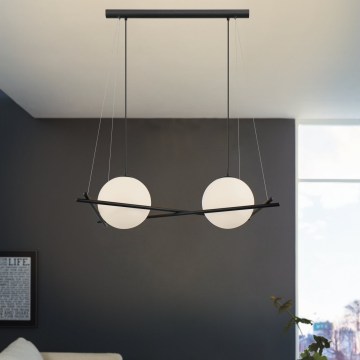 Eglo 39592 - Lustre suspenso por cabo SALVEZINAS 2xE27/25W/230V