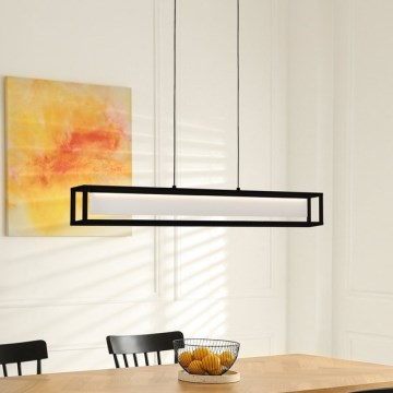 Eglo 39629 - Lustre LED regulável com cabo GUALAJO LED/27W/230V preto