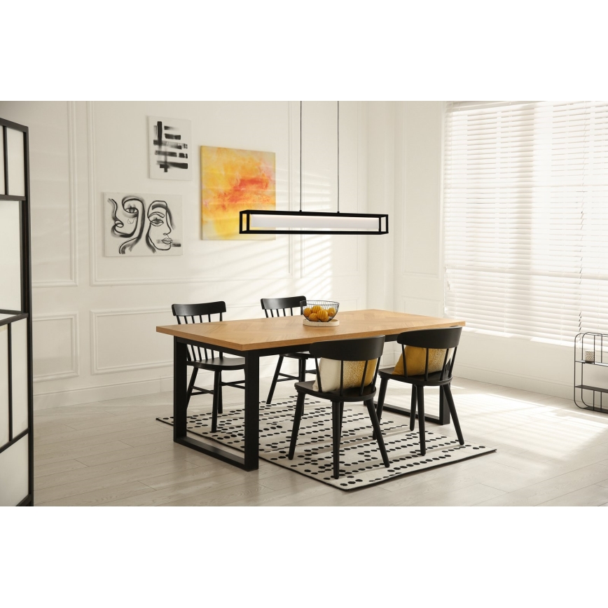 Eglo 39629 - Lustre LED regulável com cabo GUALAJO LED/27W/230V preto