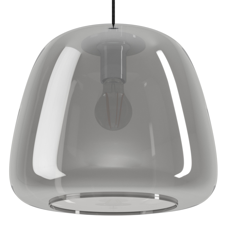 Eglo - Candeeiro suspenso 1xE27/40W/230V diâmetro 35 cm cinzento