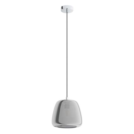 Eglo - Candeeiro suspenso 1xE27/40W/230V diâmetro 26 cm fumado
