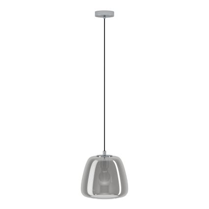 Eglo - Candeeiro suspenso 1xE27/40W/230V diâmetro 26 cm fumado