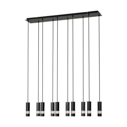 Eglo - Candeeiro suspenso LED 10xGU10/4,6W/230V preto