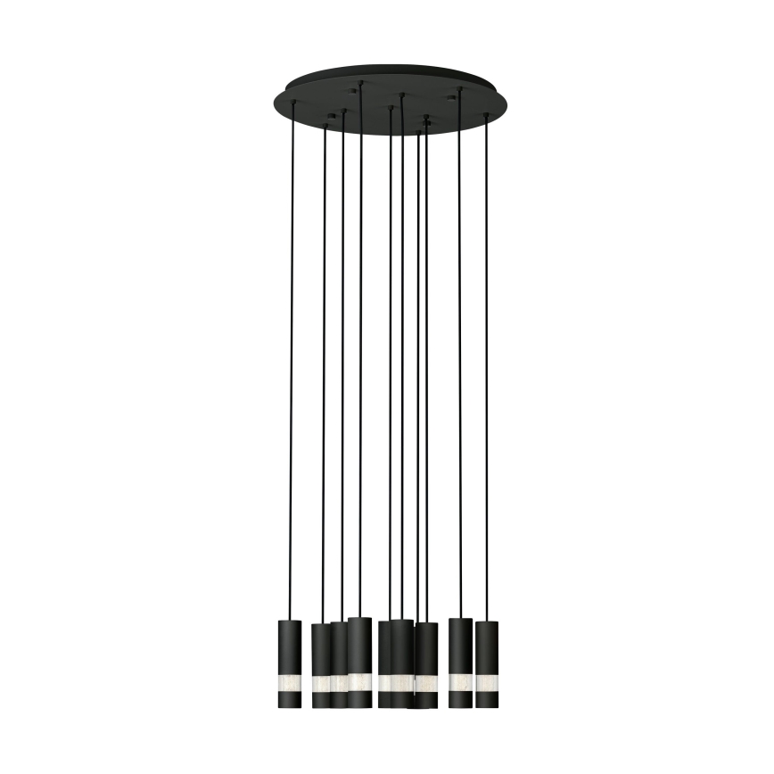 Eglo - Candeeiro suspenso LED 10xGU10/4,6W/230V preto