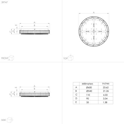 Eglo - Iluminação de teto LED com regulação LED/52,4W/230V