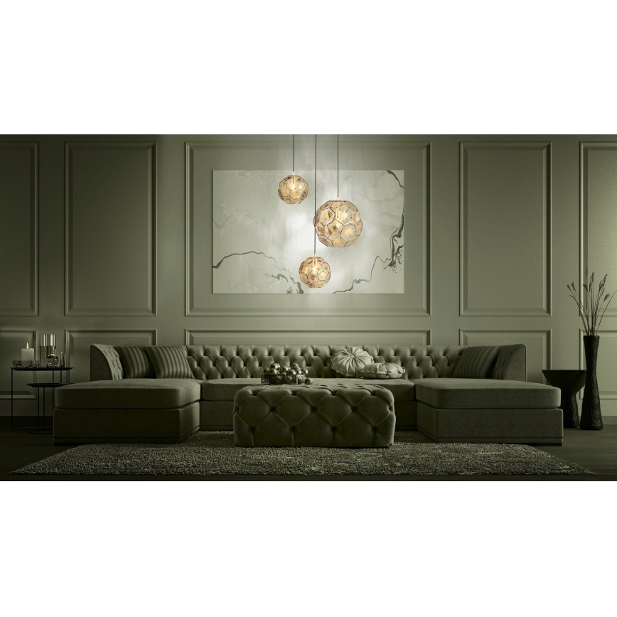 Eglo - Candelabro suspenso 3xE27/60W/230V